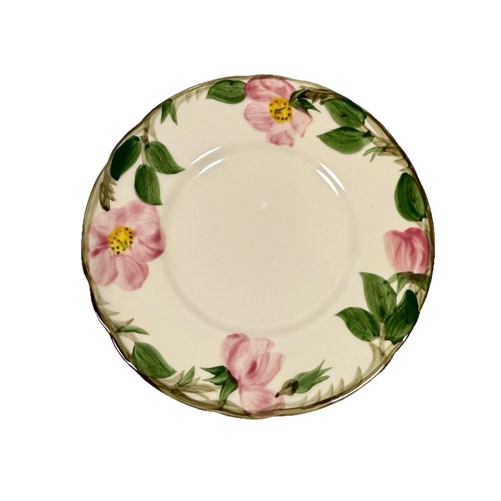Franciscan Earthenware Desert Rose 6 1/4" Bread‎ Plate  Made In USA Rare